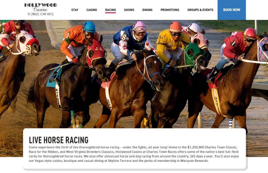 hollywood casino charles town horse races