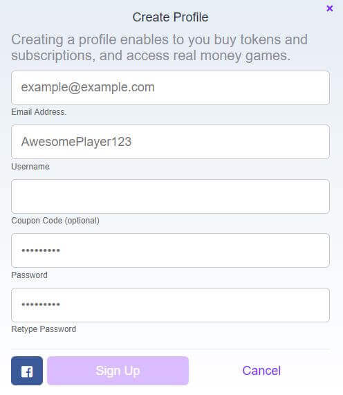 BallStreet Trading Sign Up Form