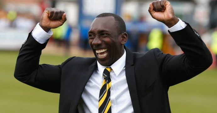 Soccer manager Jimmy Floyd Hasselbaink
