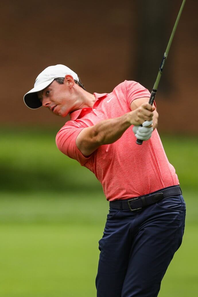 Rory McIlroy during the final round of the Wells Fargo Championship golf tournament at Quail Hollow Club