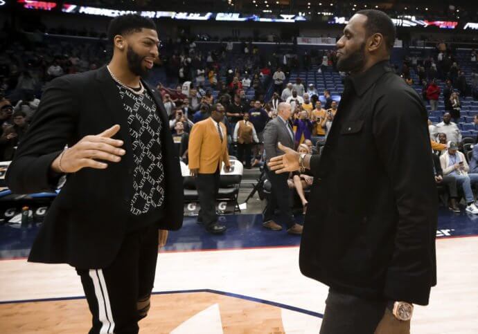 Anthony Davis and LeBron James