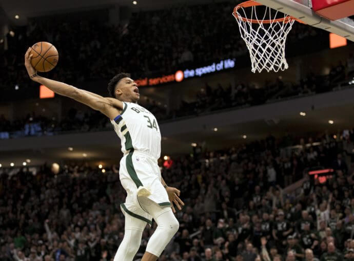 Milwaukee Bucks forward Giannis Antetokounmpo