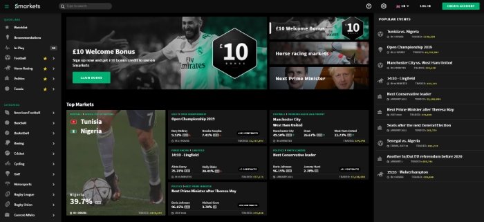 Smarkets Website