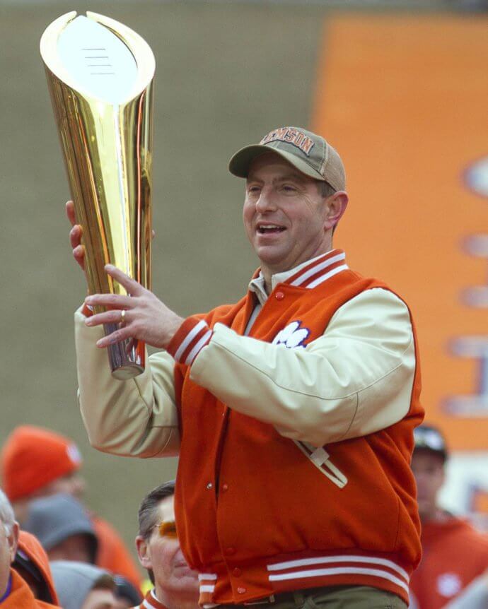 Clemson Tigers head coach Dabo Swinney