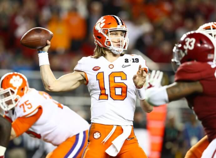 Clemson Tigers quarterback Trevor Lawrence