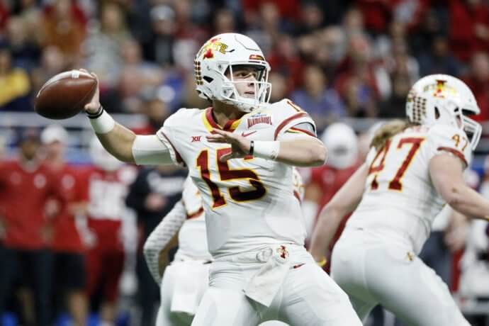 Iowa State Cyclones quarterback Brock Purdy