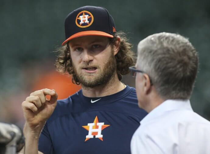  Houston Astros starting pitcher Gerrit Cole