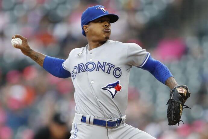 Toronto Blue Jays starting pitcher Marcus Stroman