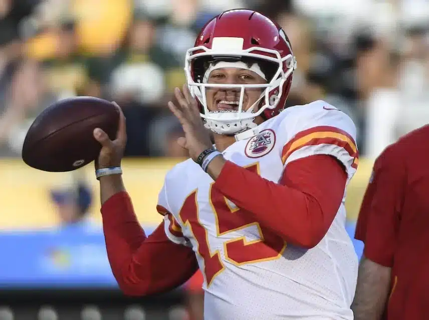 Patrick Mahomes against the Green Bay Packers