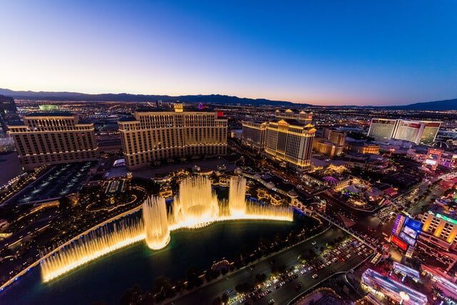 Panoramic View of Las Vegas Casinos