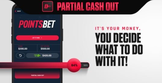 PointsBet Partial Cash Out