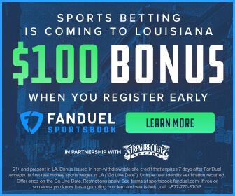 FanDuel Sportsbook Offer in Louisiana