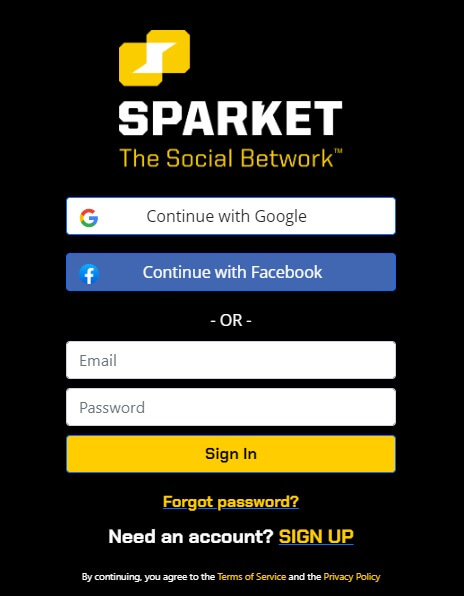 Sparket Registration