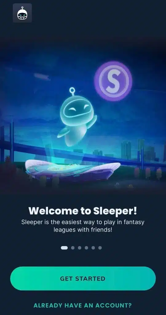 Sleeper Welcome Screen