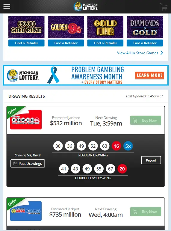 Lottery Draw Games