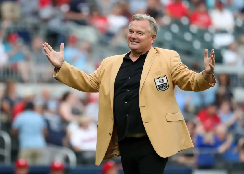 Atlanta Falcons former kicker Morten Andersen at SunTrust Park