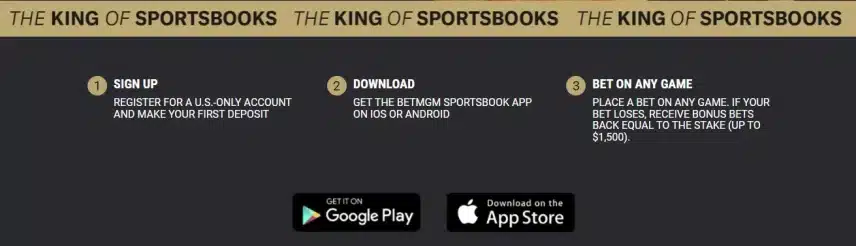 BetMGM app download for Android and iOS